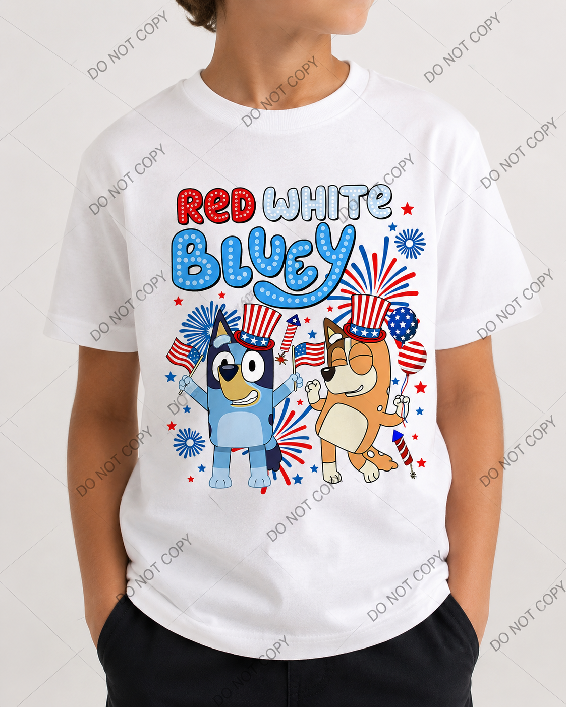Youth 4th of July Bluey