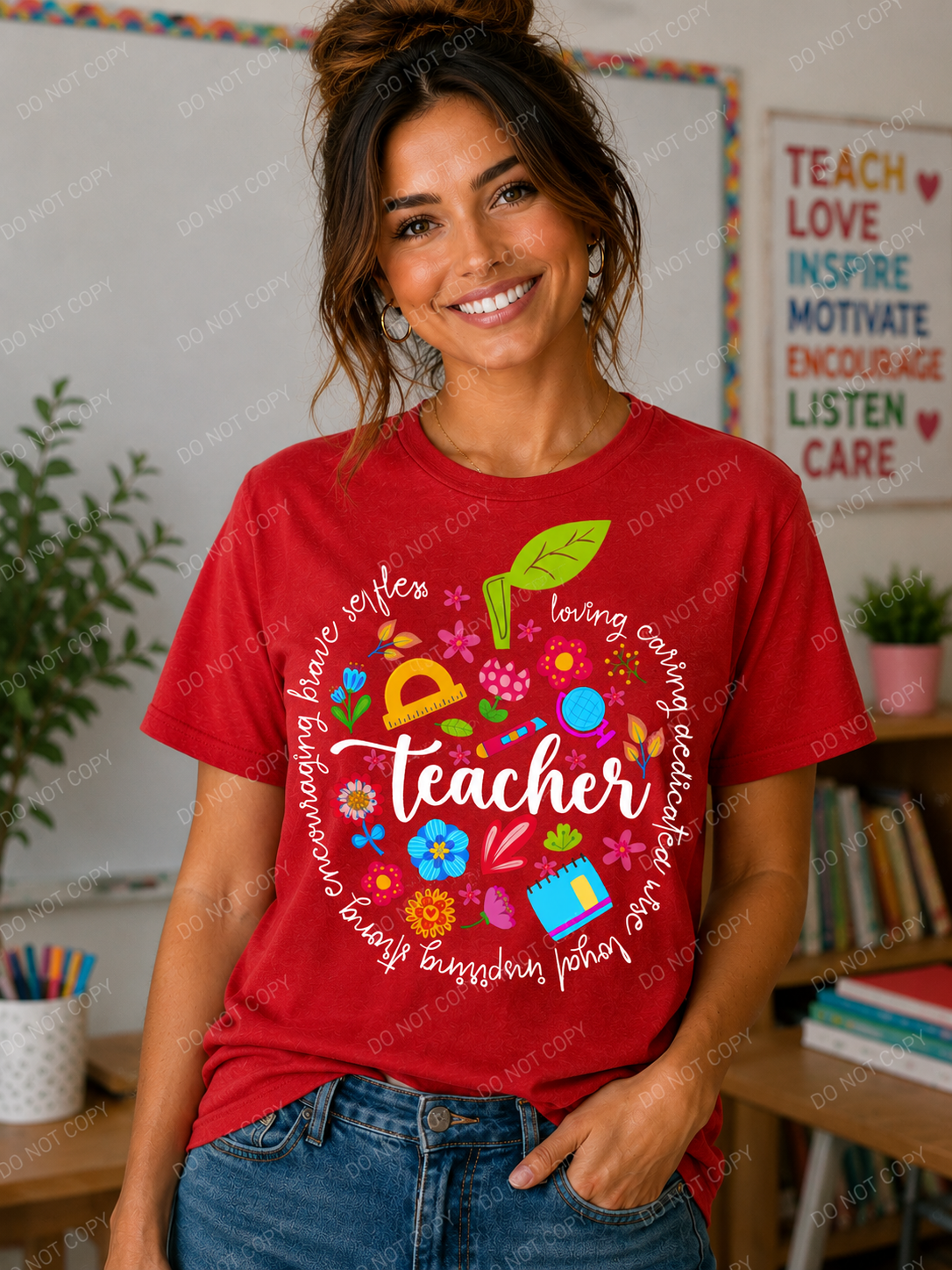 Teacher Apple Tee