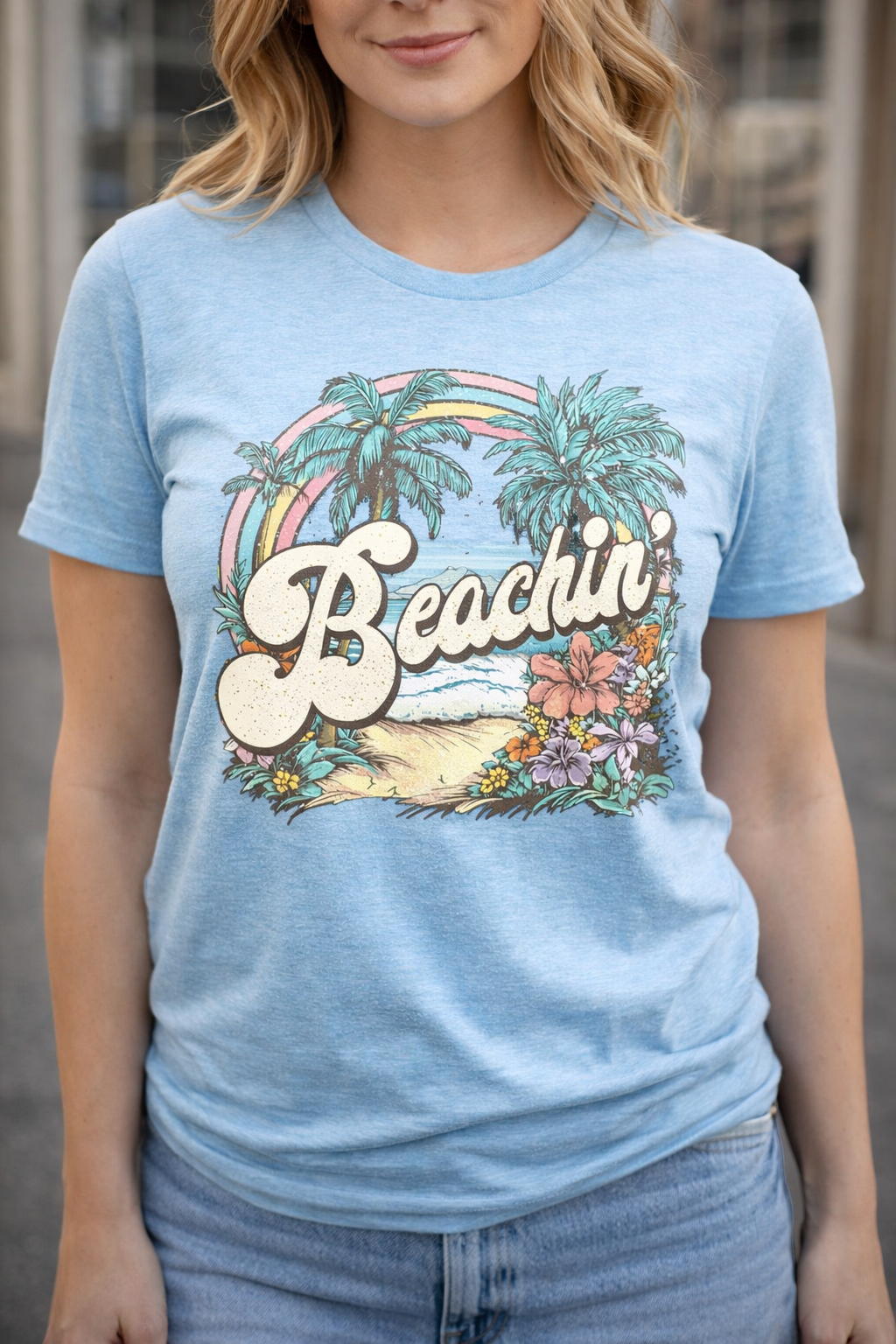 Beachin summer tee