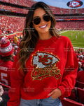 KC Chiefs (Faux) Sequin Sweatshirt