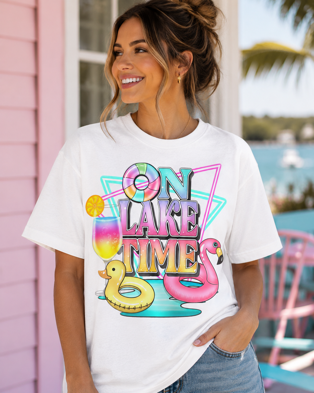 On Lake Time Tee